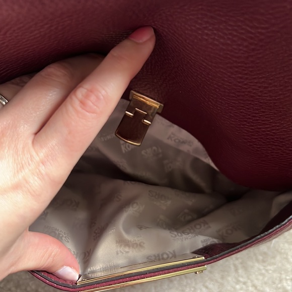 Red leather MK crossbody! - Picture 2 of 5